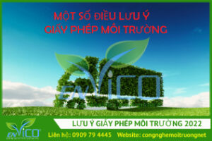 Luu y ve giay phep moi truong nam 2022