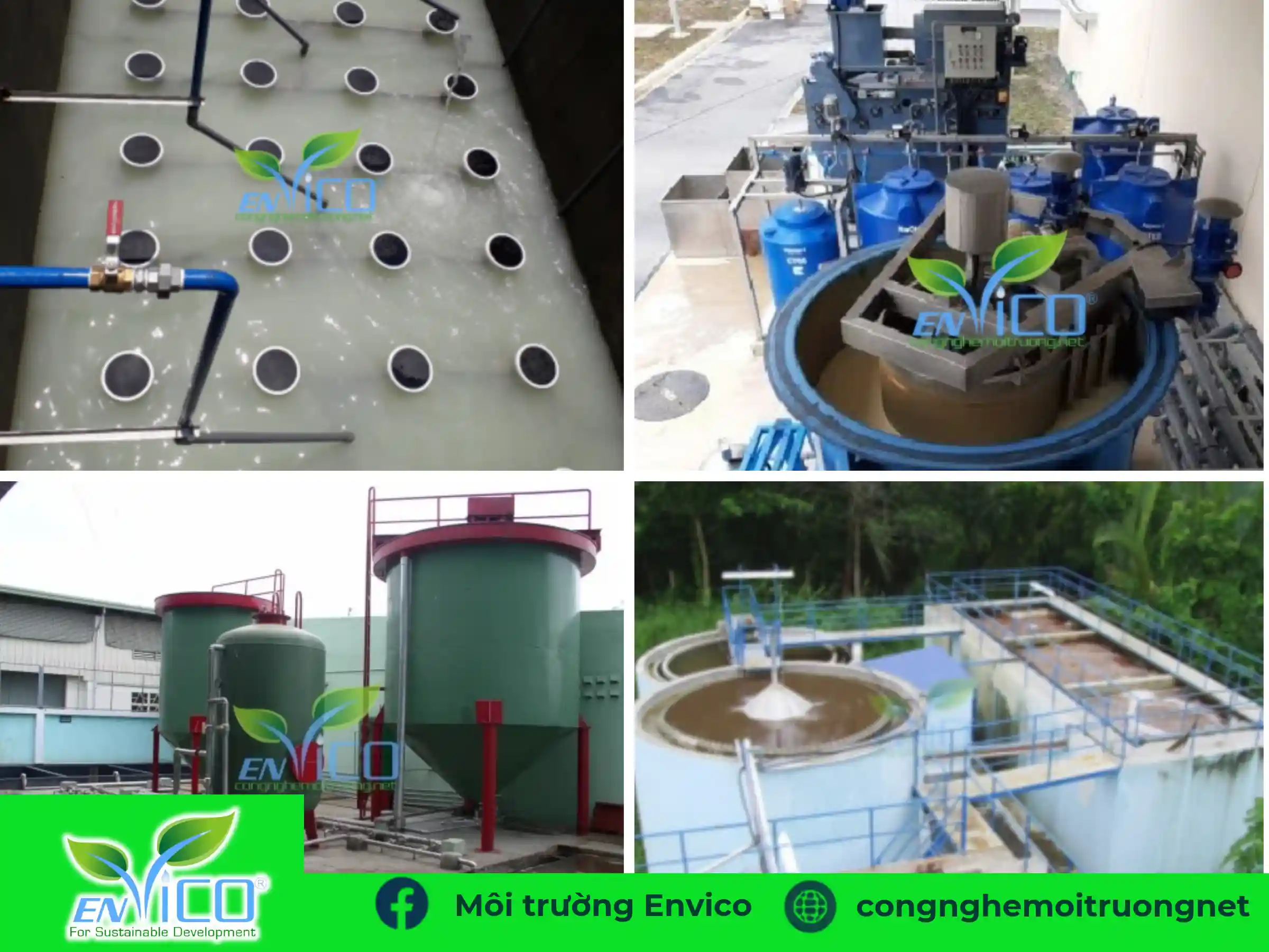 công trình xử lý nước thải công nghiệp Envico đã thi công và bàn giao