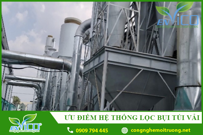 ưu điểm của hệ thống lọc bụi túi vải envico 1