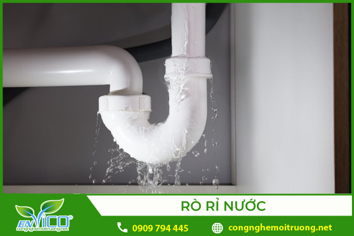 Rò rỉ nước là nguyên nhân gây thất thoát nước trong công ty