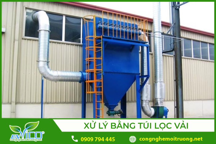 Hệ thống xử lý khí thẳng bằng túi lọc vải