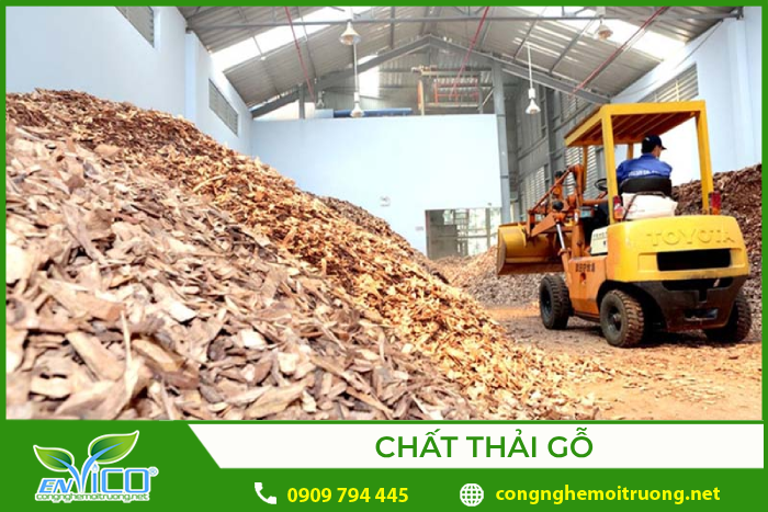 Chất thải gỗ được sử dụng là nguyên liệu sinh khối