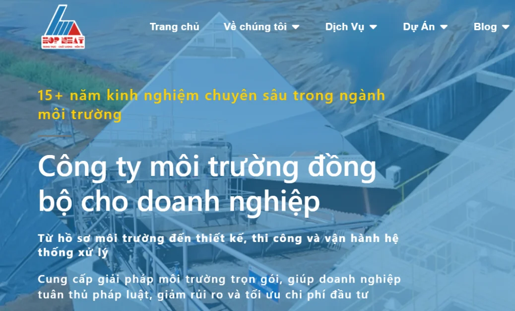công ty môi trường Hợp Nhất hồ sơ môi trường và xử lý nước thải khí thải