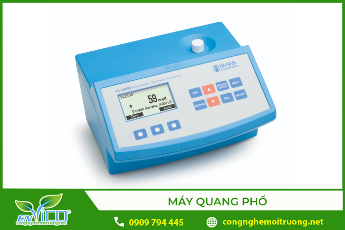 Máy quang phổ dùng để đo chỉ số COD