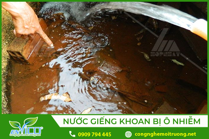 Nước giếng khoan bị ô nhiễm