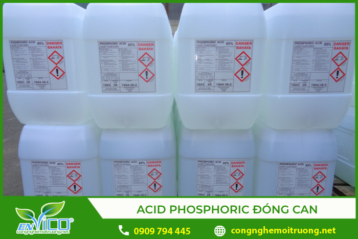 Bảo quản Acid phosphoric trong can nhựa