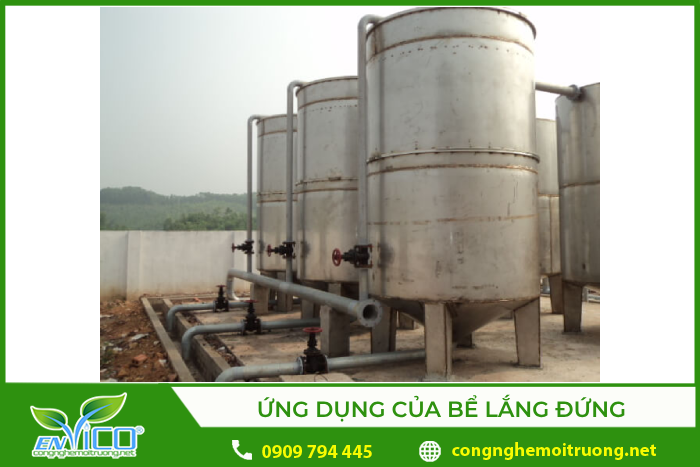 Ứng dụng của bể lắng đứng trong xử lý nước thải