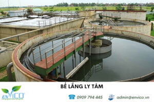 Cấu tạo của bể lắng ly tâm