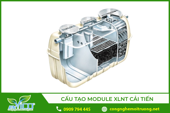 cấu tạo module xử lý nước thải cải tiến từ công nghệ AO-MBBR