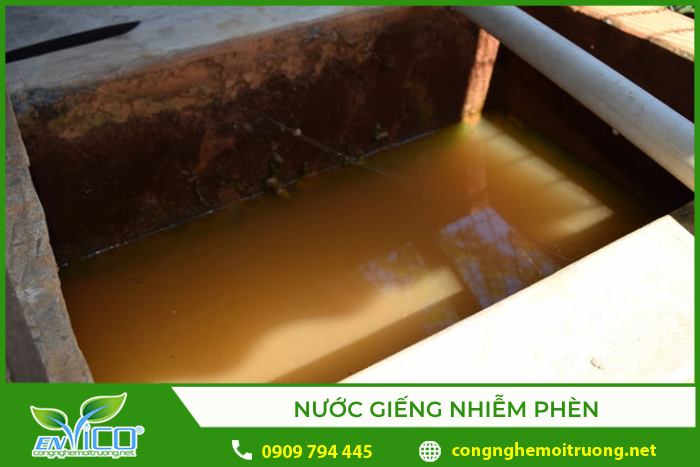 Nước giếng bị nhiễm phèn