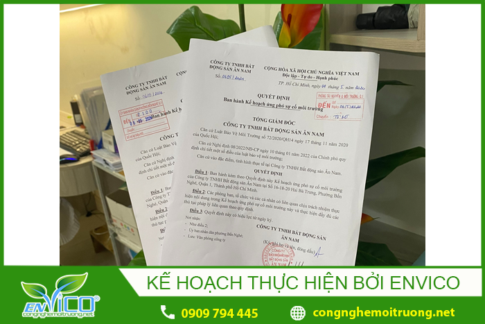 Kế hoach ứng phó sự cố thực hiện bởi Envico
