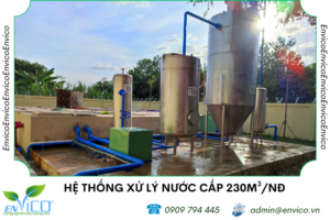 Hệ thống xử lý nước cấp công suất 230m3 ngày đêm ACC