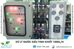 Hệ thống xử lý nước DI 1000L/H Envico