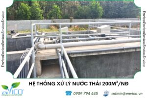 he thong xu ly nuoc thai 200m3 ngay dem