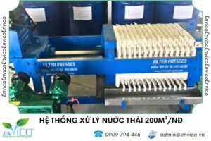 He thong xu ly nuoc thai 200 m3 ngay dem