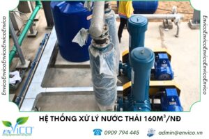 Anh dai dien he thong xu ly nuoc thai cong suat 160 m3 ngay dem