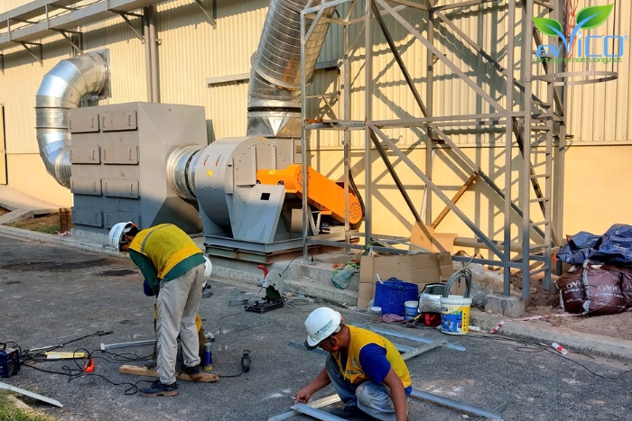 Công ty xử lý khí thải uy tín tại Cần Thơ (ảnh chụp thực tế)