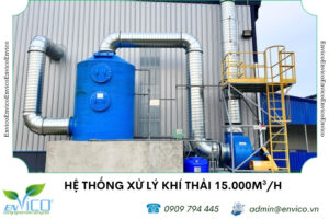 He thong xu ly khi thai 15.000m3/h ASAHI