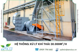 Hệ thống xử lý khí thải 30.000m3/h dai dien