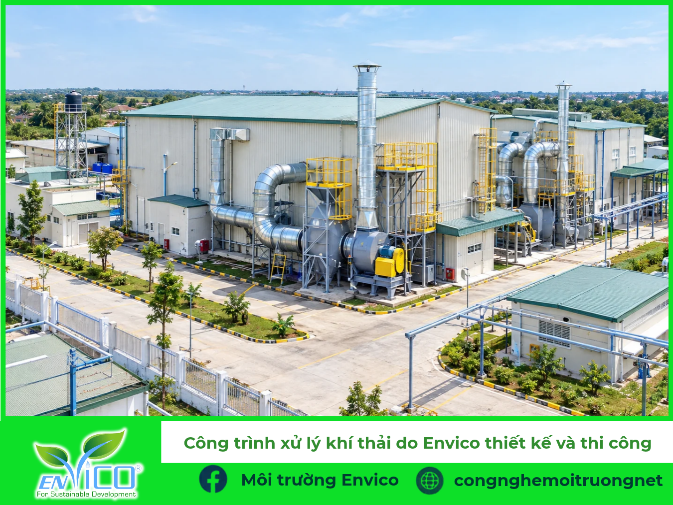 Công ty môi trường Envico thi công hệ thống xử lý khí thải