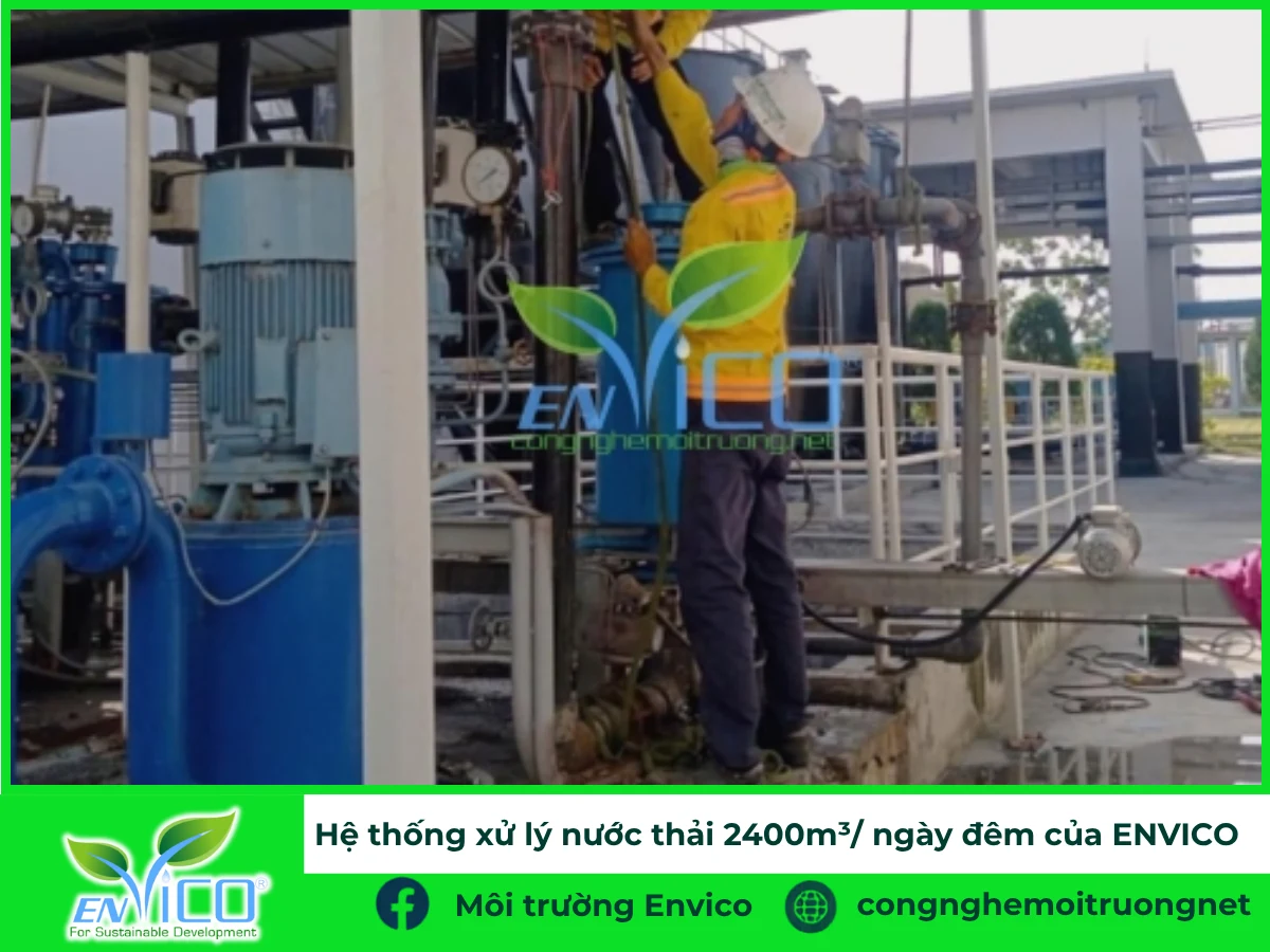 Hệ thống xử lý nước thải tại Nhà máy nhiệt điện Vĩnh Tân-Bình Thuận