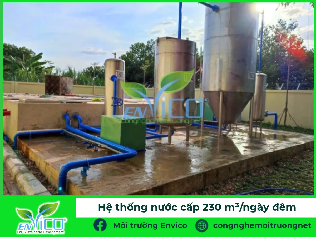 Hệ thống xử lý nước cấp 230 m³/ngày đêm cho radar thời tiết tại sân bay Tân Sơn Nhất do ENVICO thực hiện
